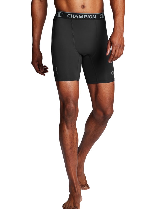 Champion Korte Broek Heren - Zwart - Compression ( 914360-VXP )